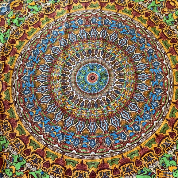 Grateful Dead Bear Vibrations 3D Tapestry Art Wall Hanging Sheet Hippie Head - Picture 7 of 9